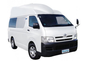 This 4 sleeper boasts a cooker, a fridge and a kitchen. That’s pretty much everything you’d ever need from a camper. Trust us, this thing is the goods.