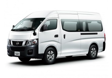 12 seater high top van or similar.